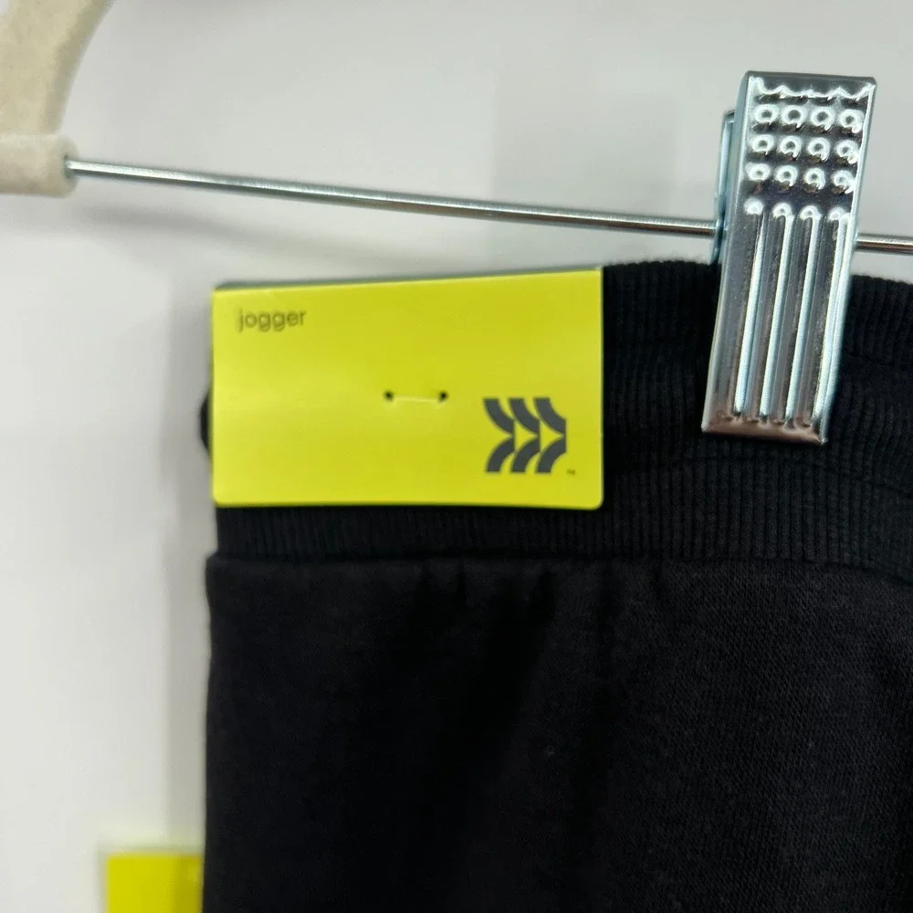 NEW All in Motion fleece jogger sweatpants black comfy activewear lounge pants M